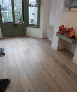 Whitechapel blanched pale brushed and lacquered oak flooring